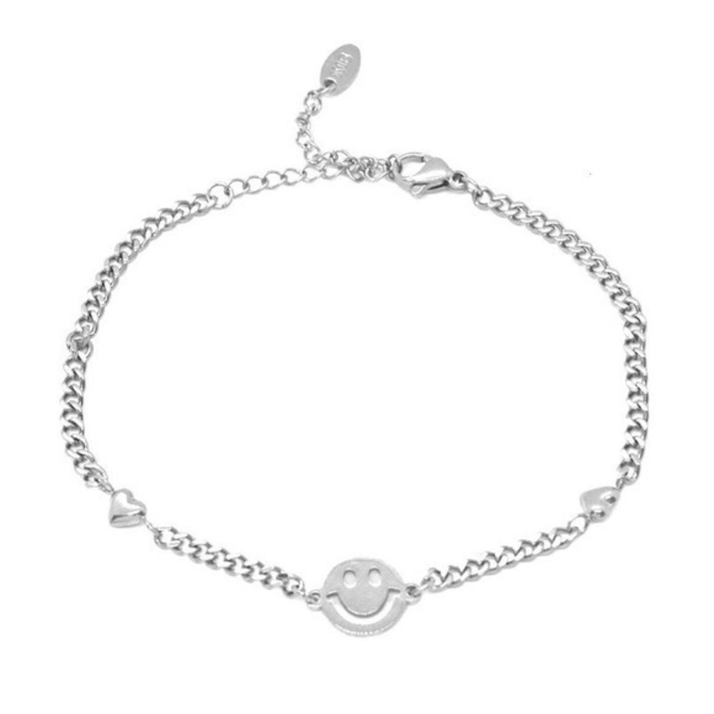 Smiley Face Chain Bracelet